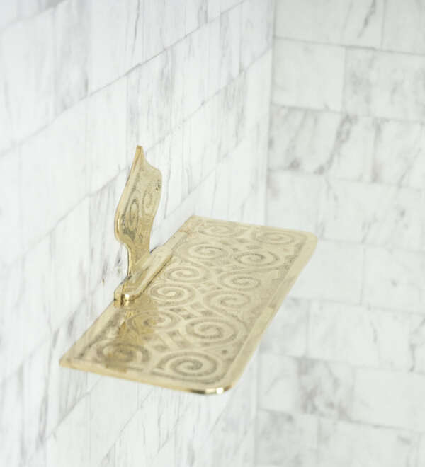 Allure Brass Wall Shelf