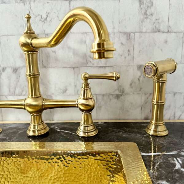 Brass Deck Mount 3 Leg