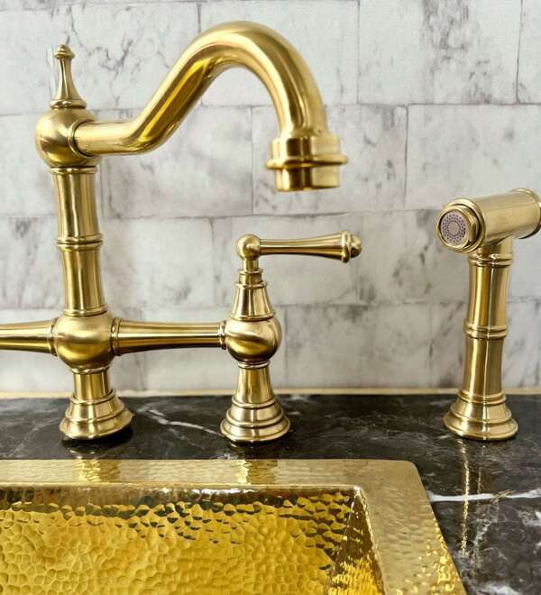 Brass Deck Mount 3 Leg