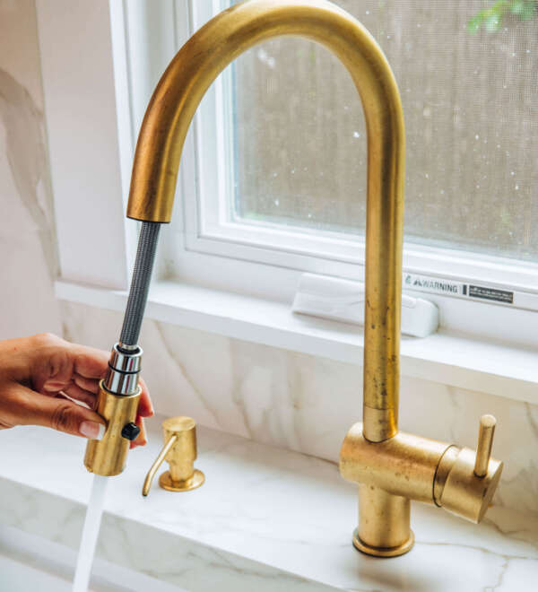 Brass Pull-Down Kitchen Faucet SP