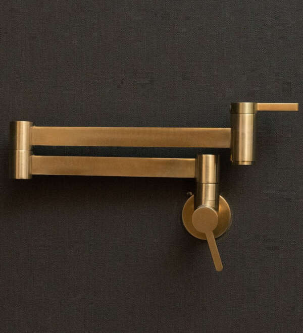 Brushed Brass Pot Filler Faucet