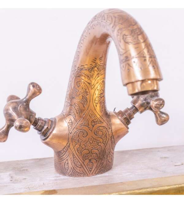 Engraved Cooper Faucet