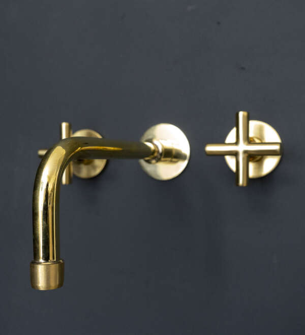 Handcrafted Brass Wall Mounted Faucet
