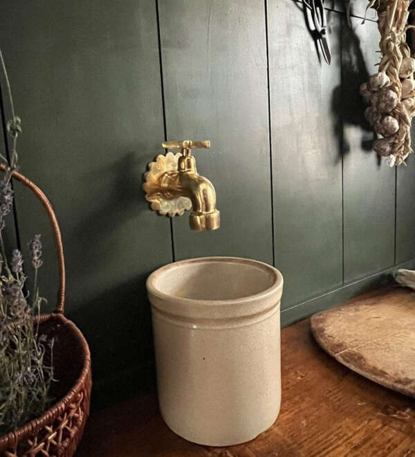 Handcrafted Wall Mount Faucet