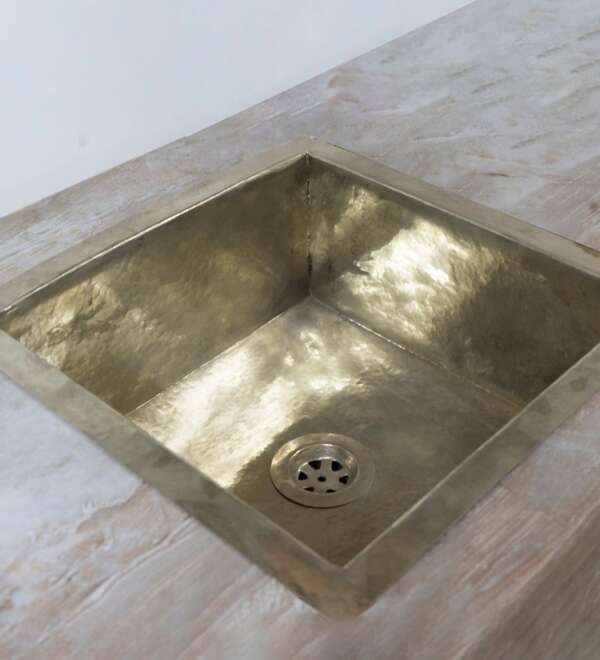 Handmade Silver Square Kitchen Sink
