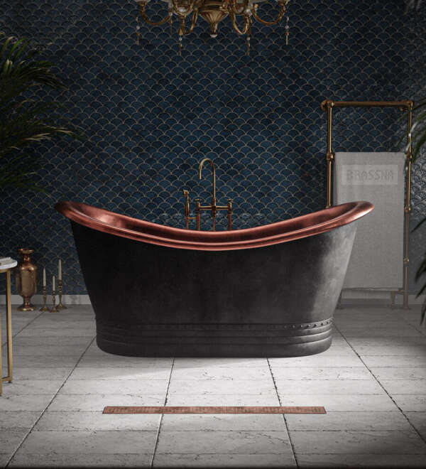 Matte Black Bathtub