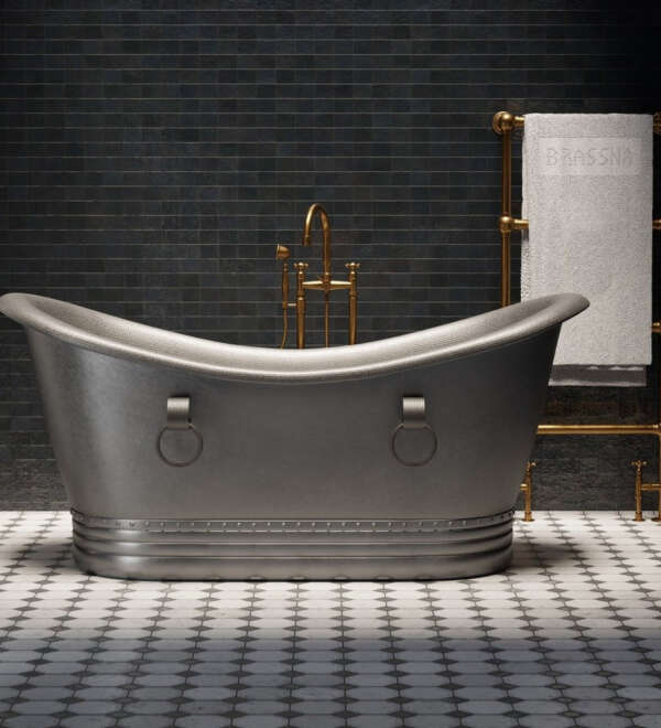 Satin Copper Bathtub