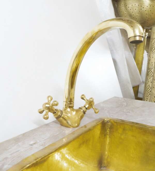 The Gooseneck Brass Faucet