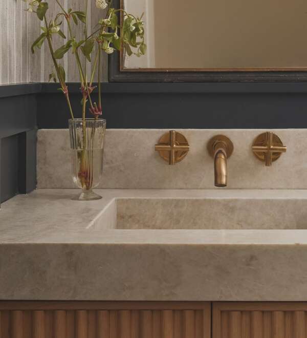 Unlacquered Brass Kred Wall Mounted Faucet