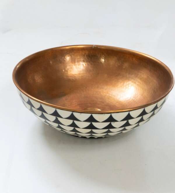 Vessel Sink Copper and Wood