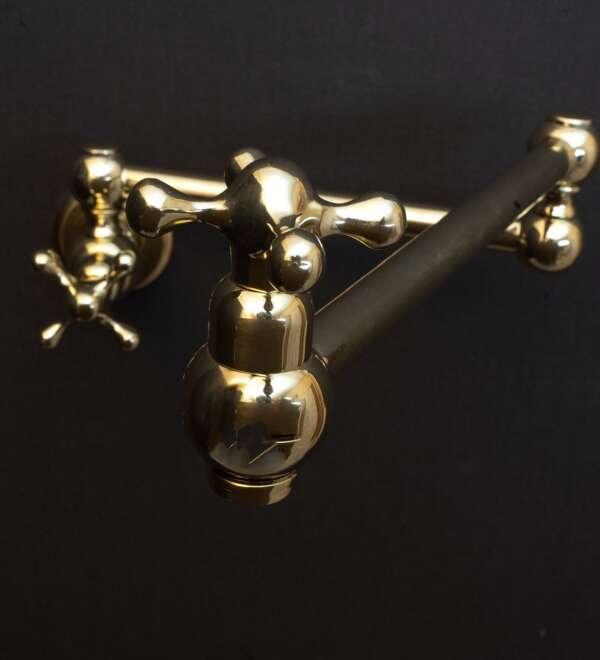X Brass Cross Pot Filler SP